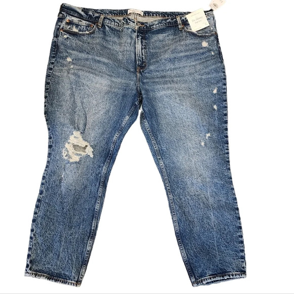 NWT Abercrombie Plus Size 24 the skinny highrise distressed jeans. - Picture 4 of 15